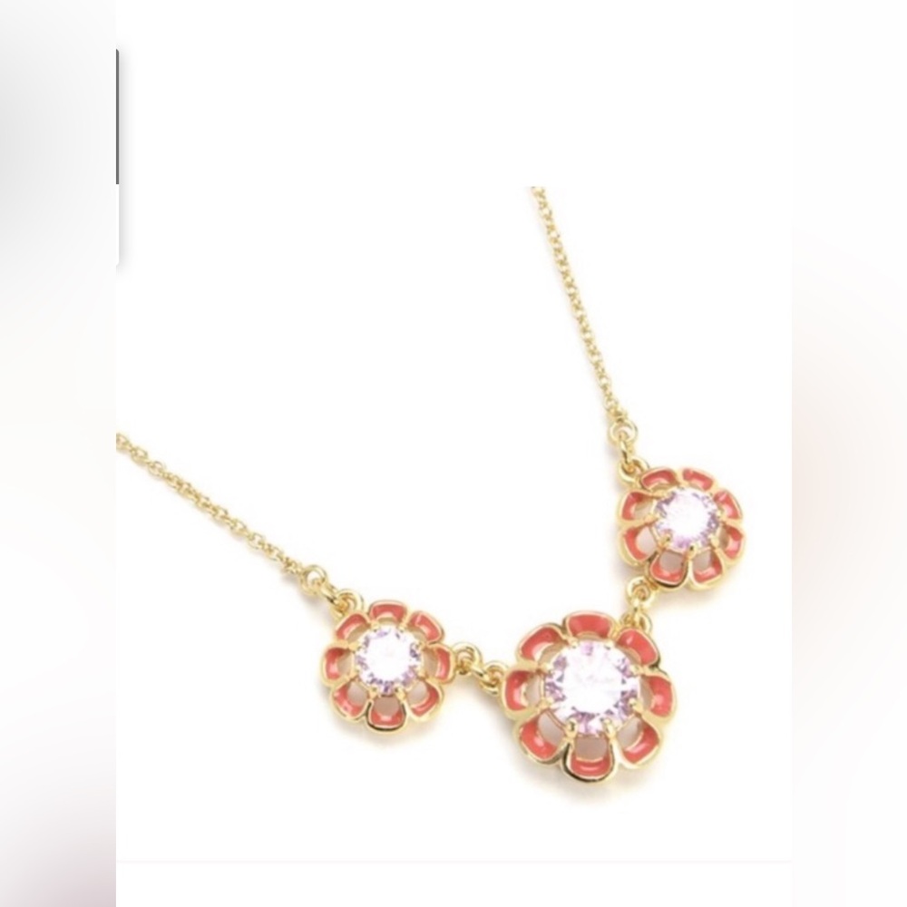 New Juicy Couture Iconic Flowers Necklace